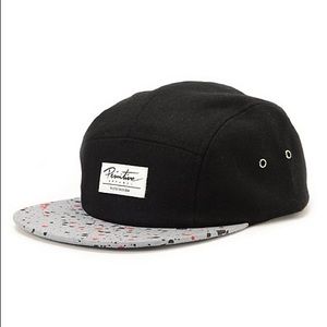 Primitive Paint Splatter black 5 panel hat